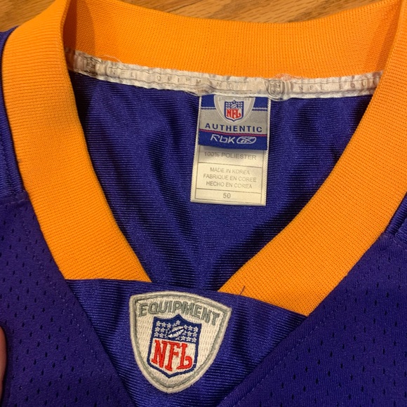 Vintage 2000s Authentic Minnesota Vikings Adrian Peterson NFL Reebok Jersey - Picture 6 of 11